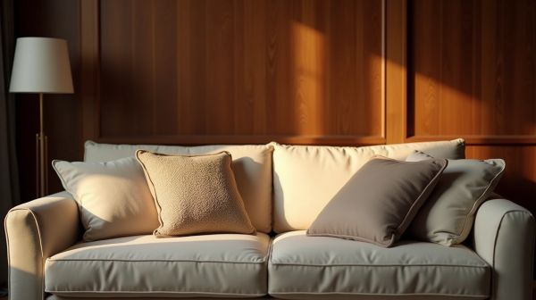 Une touche chaleureuse avec un bout de canapé en bois